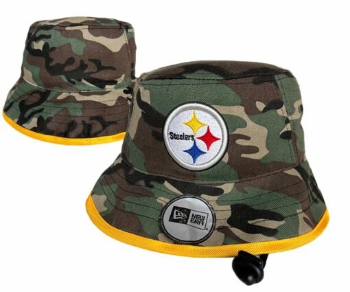 Steelers New Era Bucket Hat - Camo