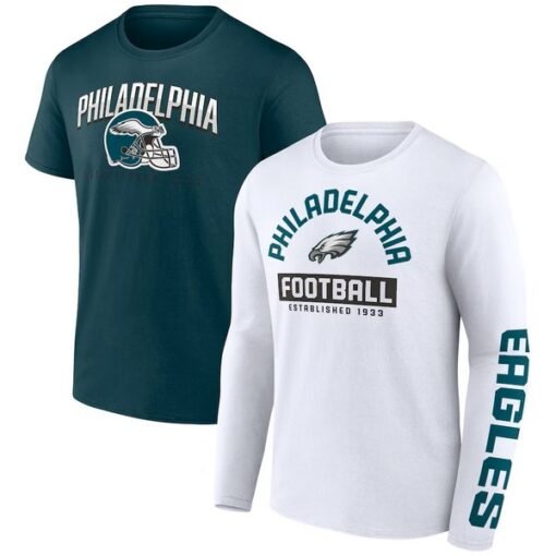 Eagles Player Pack T-Shirt Combo Set - White/Green