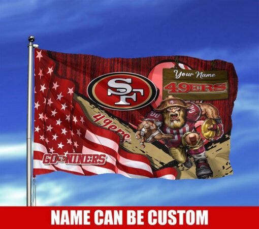 49ers Custom 3D US Flag