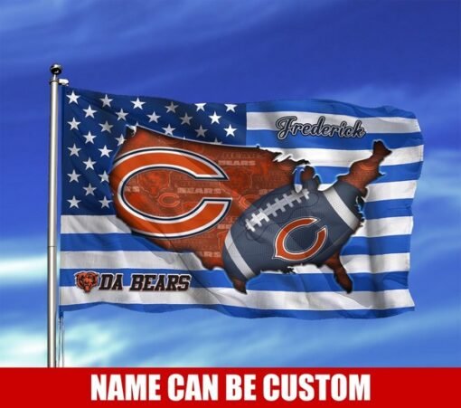 Bears Custom 3D US Flag