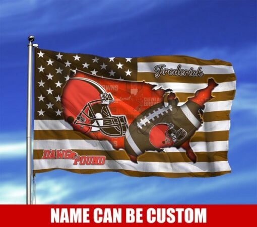 Browns Custom 3D US Flag