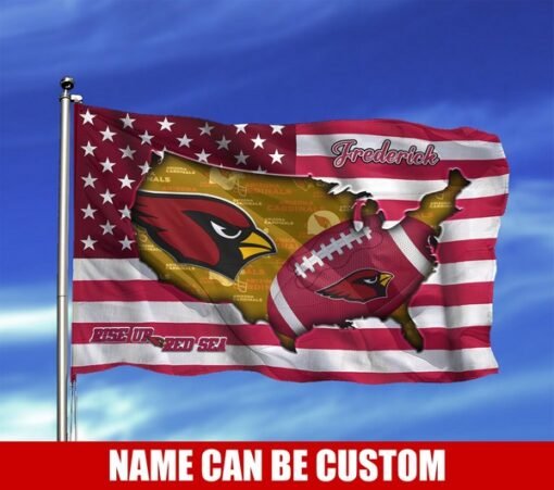 Cardinals Custom 3D US Flag