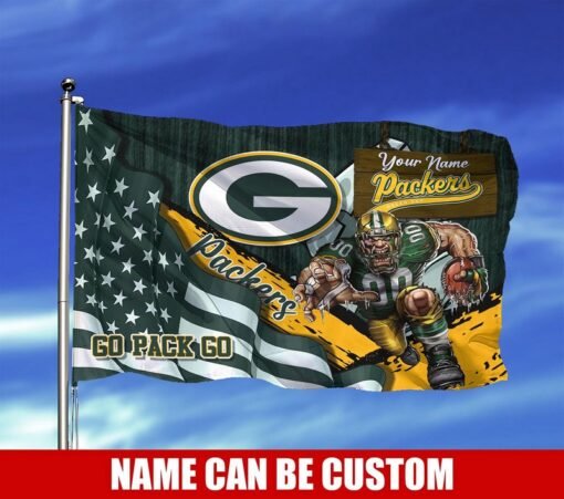 Packers 3D US Custom Flag