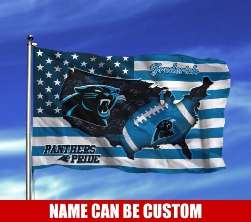 Panthers 3D US Custom Flag