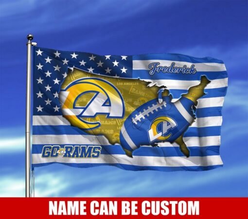 Rams 3D US Custom Flag