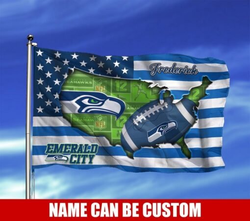 Seahawks 3D US Custom Flag