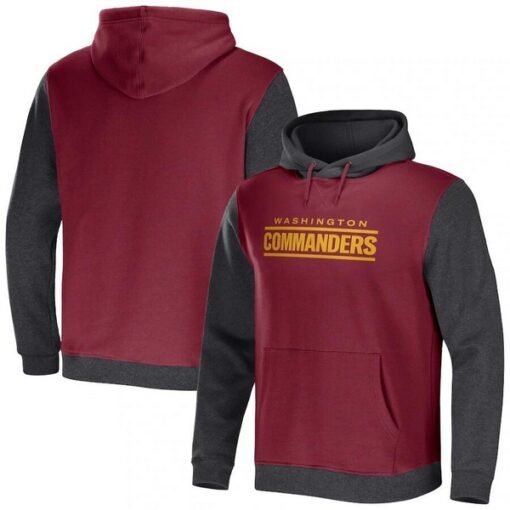 Commanders NFL x Darius Rucker Collection Color Blocked Pullover Hoodie