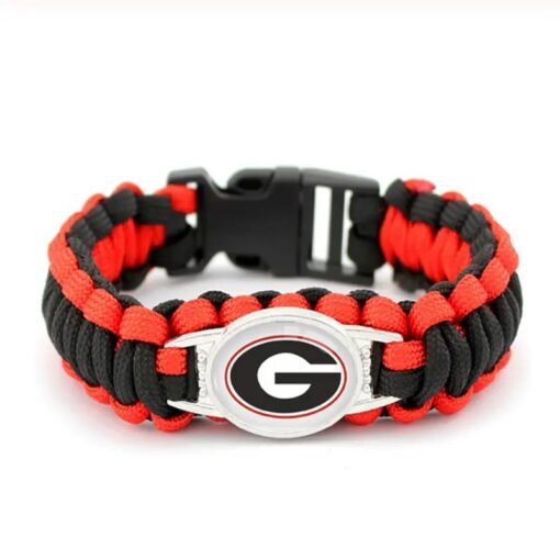 Georgia Bulldogs Paracord Bracelet