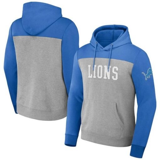 Lions NFL x Darius Rucker Collection Color Blocked Pullover Hoodie