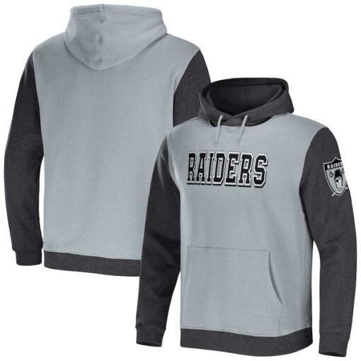 Raiders NFL x Darius Rucker Collection Color Blocked Pullover Hoodie