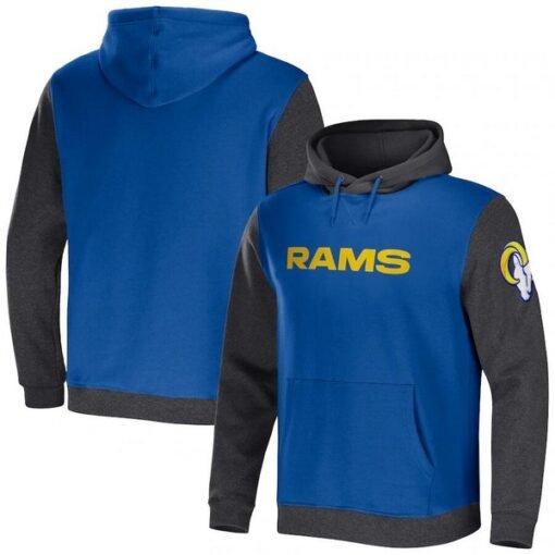 Rams NFL x Darius Rucker Collection Color Blocked Pullover Hoodie