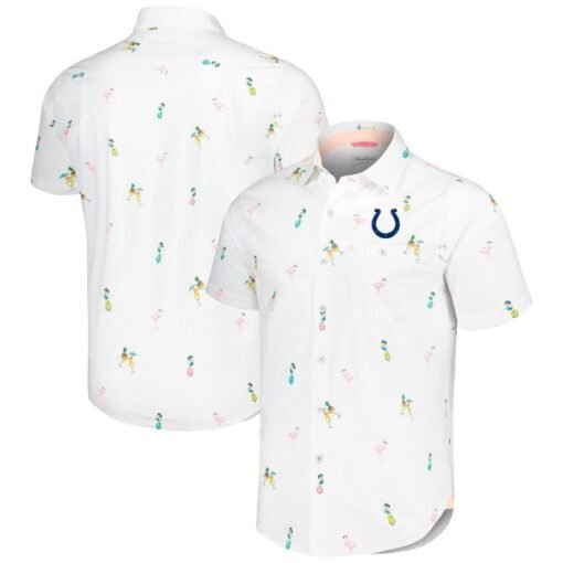 Colts Tommy Bahama Nova Wave Flocktail Button-Up Shirt