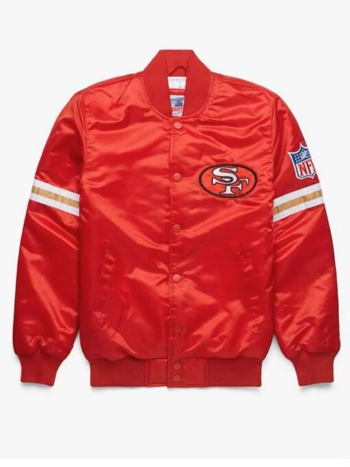 49ers Starter Satin Full-Snap Varsity Jacket