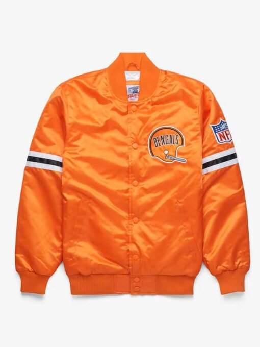 Bengals Starter Satin Full-Snap Varsity Jacket