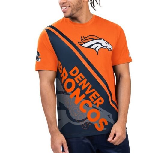 Broncos Starter Finish Line Extreme Graphic T-Shirt