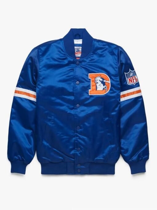 Broncos Starter Satin Full-Snap Varsity Jacket