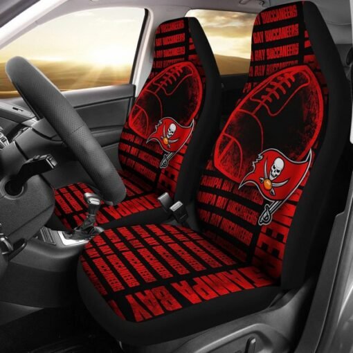 Buccaneers Universal 3D Car Front Seat Cover - SET OF 2
