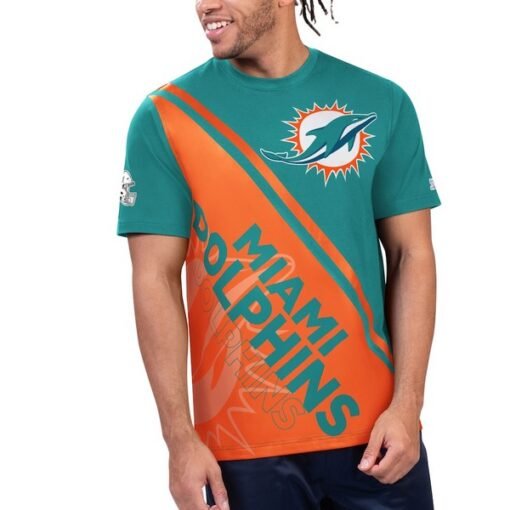 Dolphins Starter Finish Line Extreme Graphic T-Shirt