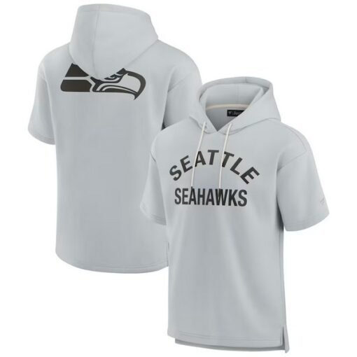 Seahawks Unisex Elements Super Soft Fleece Short Sleeve Pullover Hoodie