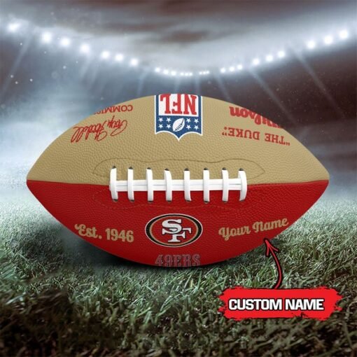 49ers Personalized Wilson Duke Football