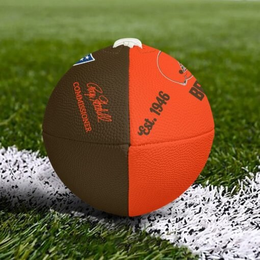 Browns Personalized Wilson Duke Football - Image 2
