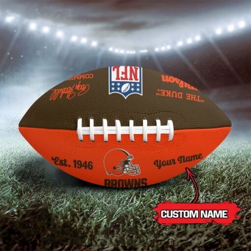 Browns Personalized Wilson Duke Football