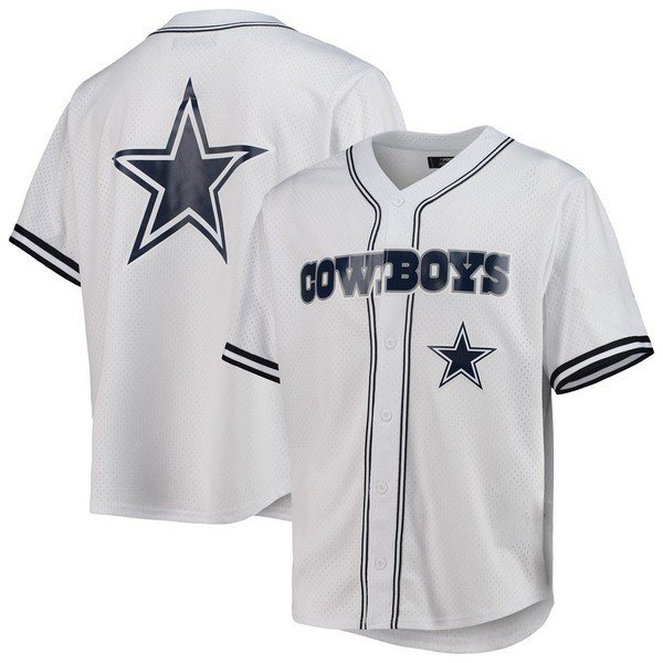 Cowboys Mesh Full-Button Baseball Top – US Sports Nation