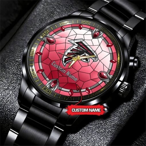 Falcons 'Easy Reader' Personalized Watch