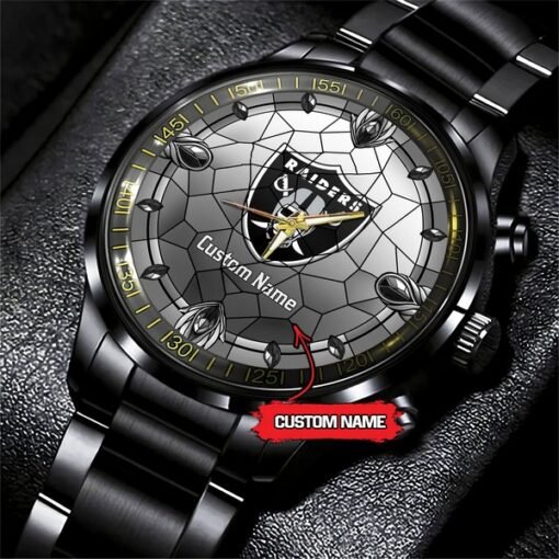 Raiders 'Easy Reader' Personalized Watch