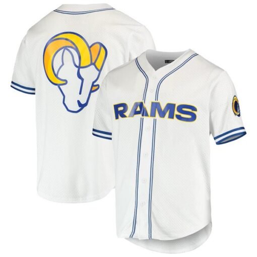 Rams Mesh Full-Button Baseball Top