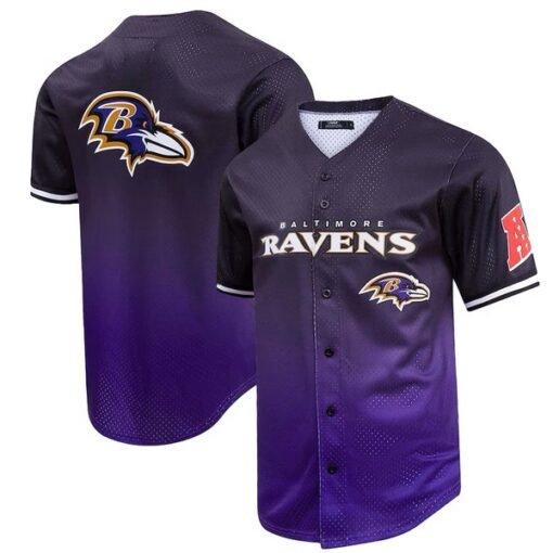 Ravens Mesh Full-Button Baseball Top