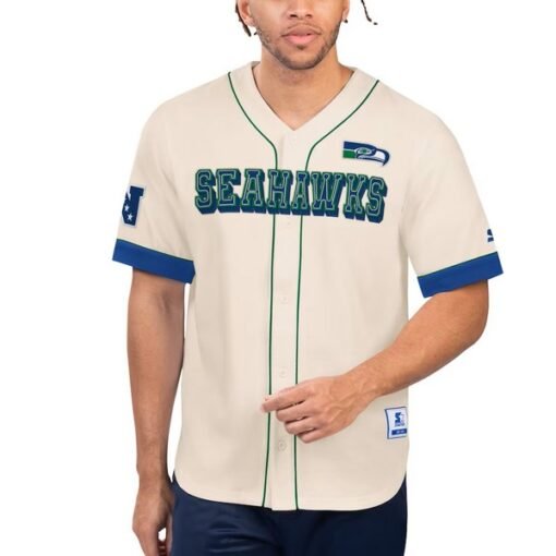 Seahawks Relay Vintage Full-Button Baseball Top
