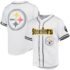 Steelers Mesh Full-Button Baseball Top - S