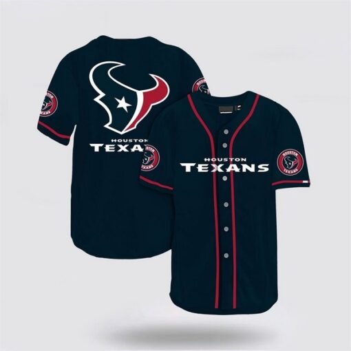 Texans Mesh Full-Button Baseball Top