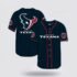 Texans Mesh Full-Button Baseball Top - S