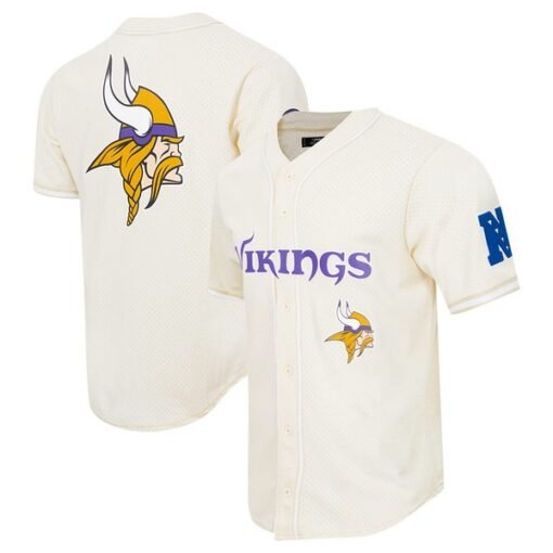 Vikings Mesh Full-Button Baseball Top