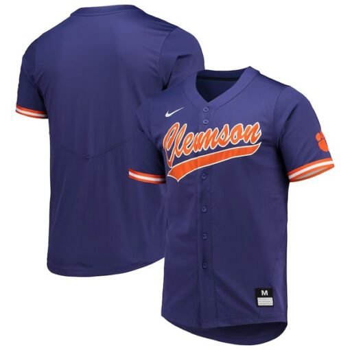 Clemson Tigers Full-Button Baseball Top