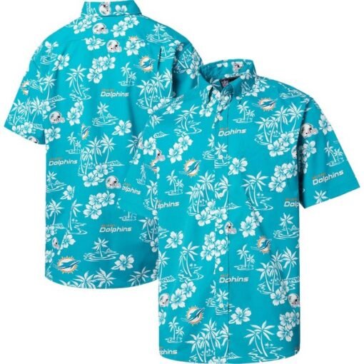 Dolphins Reyn Spooner Kekai Button-Up Shirt