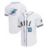 Dolphins Tyreek Hill Mesh Button-Up Baseball Top - S