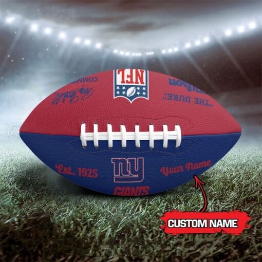 Giants Personalized Wilson Duke Football