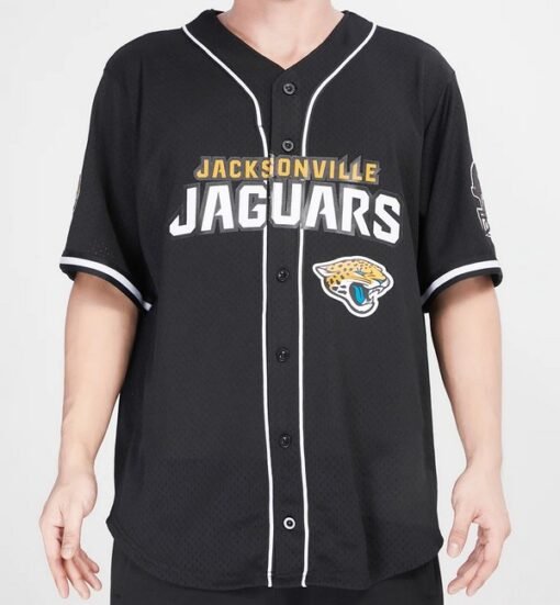 Jaguars Mesh Button-Up Baseball Top