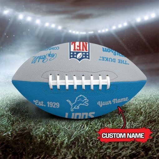 Lions Personalized Wilson Duke Football
