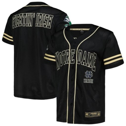 Notre Dame Fighting Irish Full-Button Baseball Top