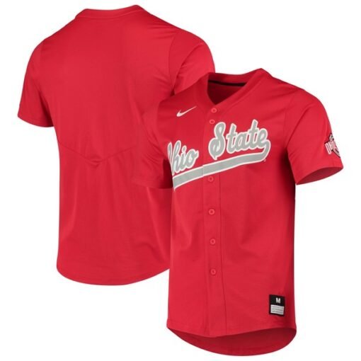 Ohio State Buckeyes Full-Button Baseball Top