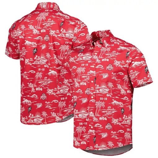 Ohio State Buckeyes Reyn Spooner Kekai Button-Up Shirt