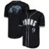 Panthers Bryce Young Mesh Button-Up Baseball Top - S