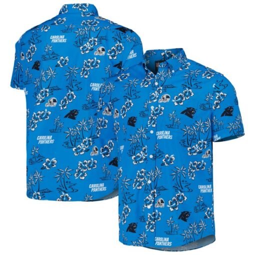 Panthers Reyn Spooner Kekai Button-Up Shirt