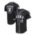 Raiders Davante Adams Mesh Button-Up Baseball Top - S