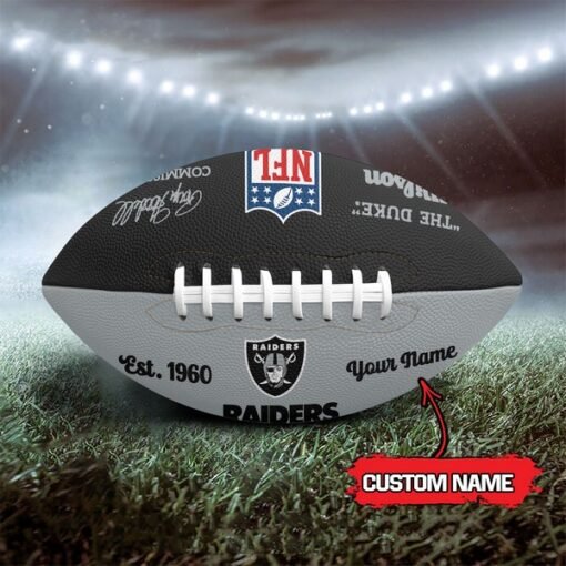 Raiders Personalized Wilson Duke Football