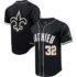 Saints Tyrann Mathieu Mesh Button-Up Baseball Top - S